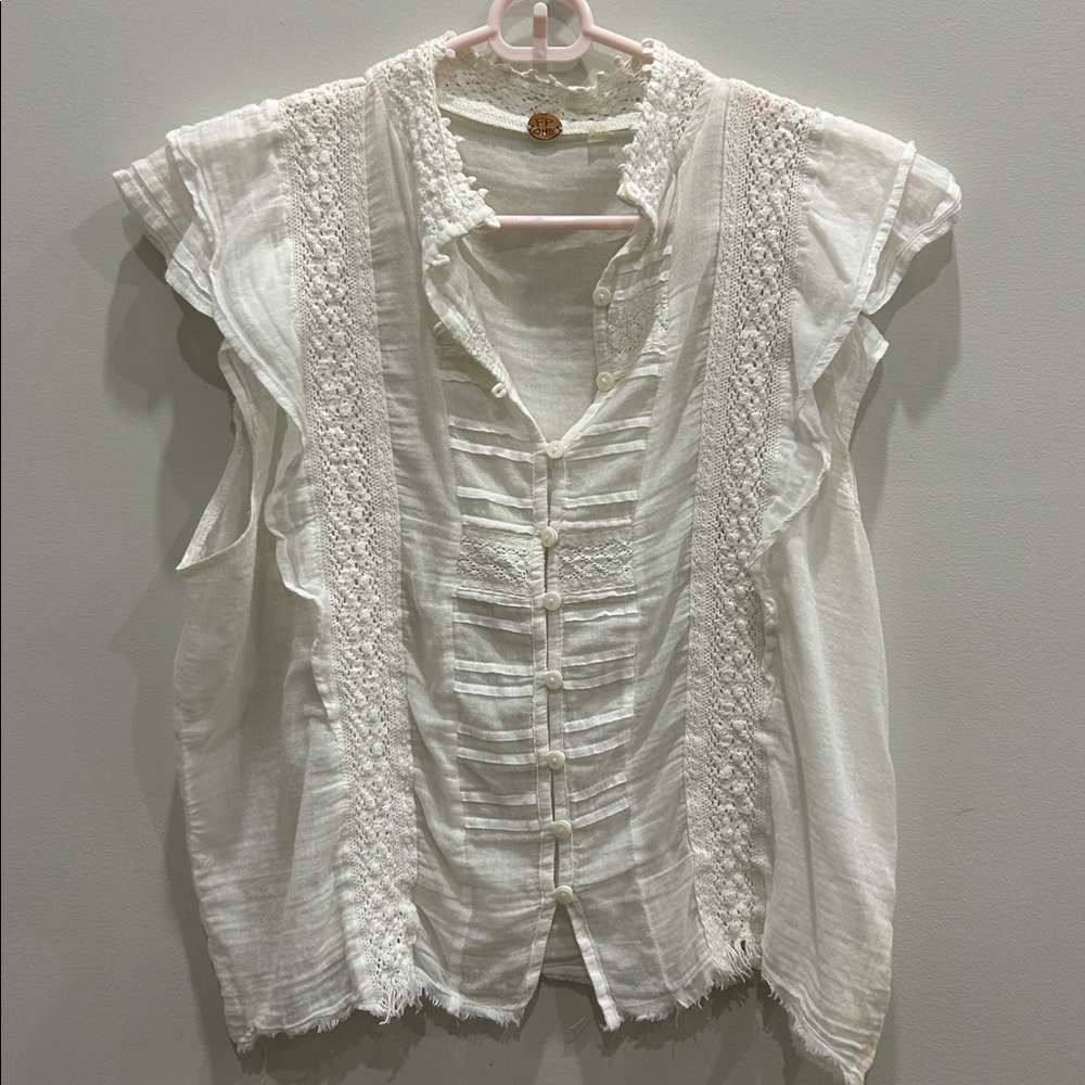 Free People White Blouse